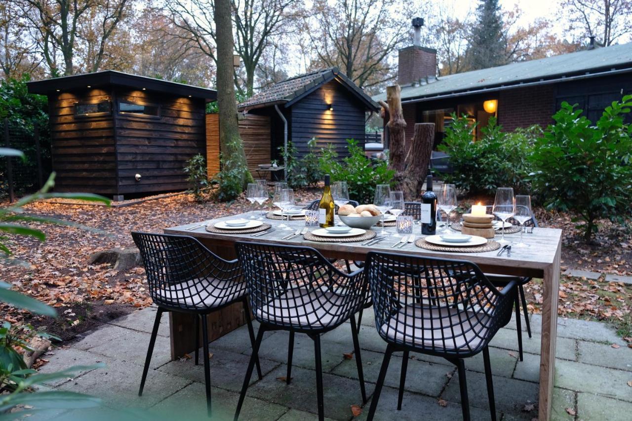 Lodge In Een Bosrijke Omgeving Met Hottub & Sauna Opt Rheezerveen Exterior foto