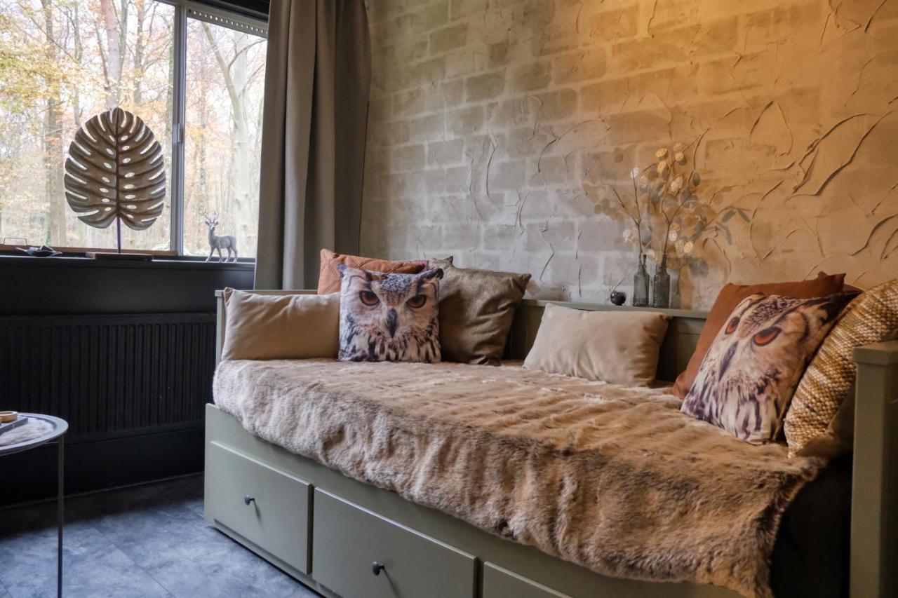 Lodge In Een Bosrijke Omgeving Met Hottub & Sauna Opt Rheezerveen Exterior foto